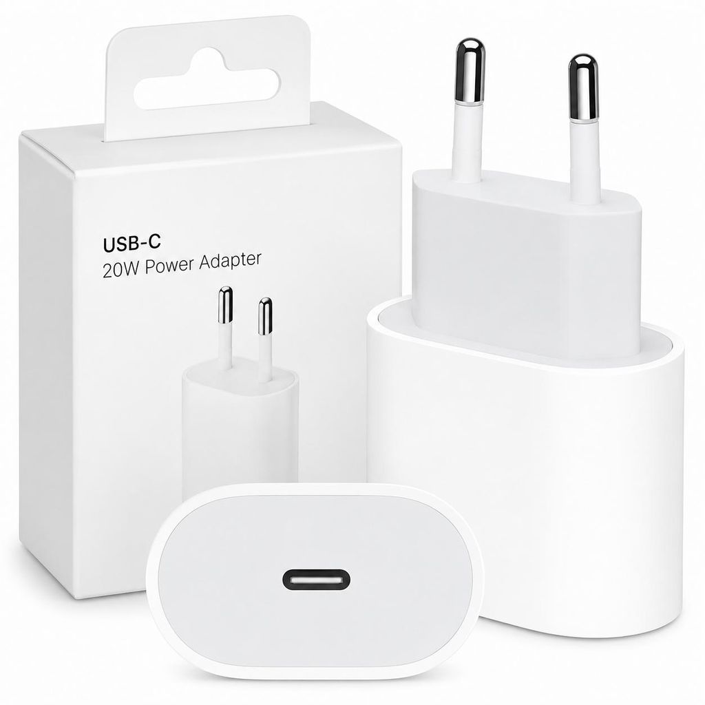 Szybka Ładowarka Sieciowa USB-C 20W Kostka Zasilacz Do Zdjęcie produktu  Obraz wygenerowany przez AI