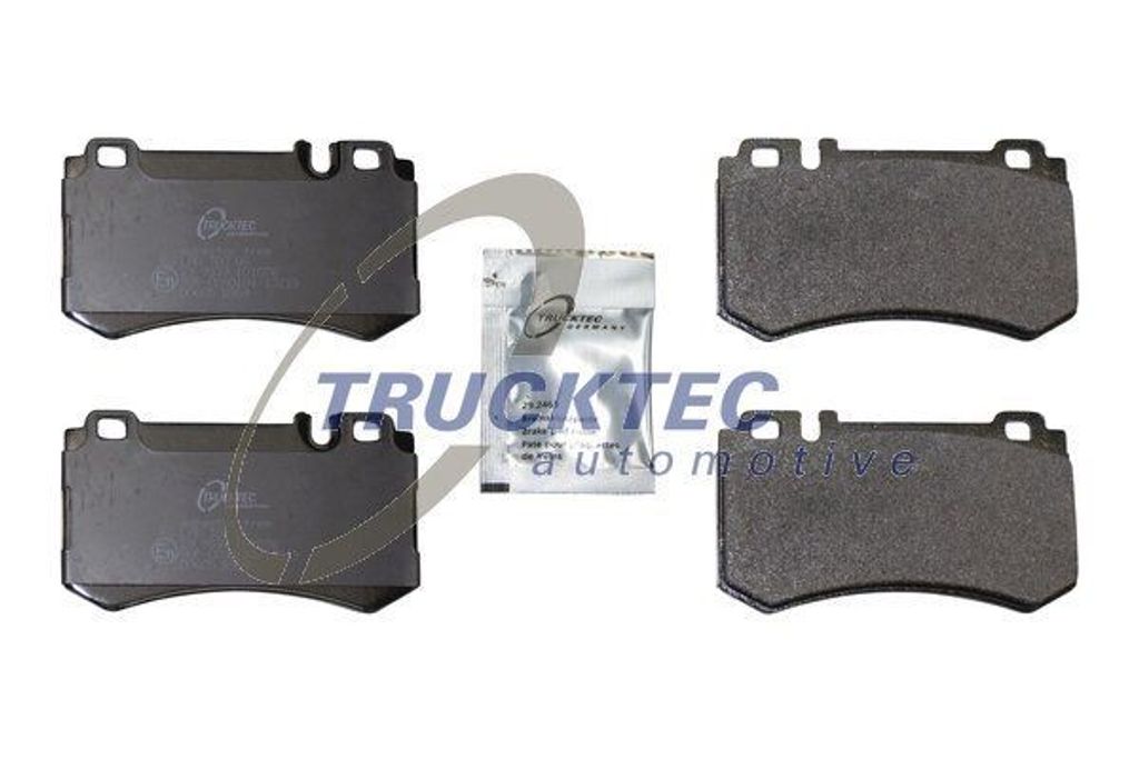 TRUCKTEC AUTOMOTIVE Bremsbeläge Satz Hinten Bremsklötze passend für MERCEDES-BENZ E-Klasse Limousine (W211) 02.35.561