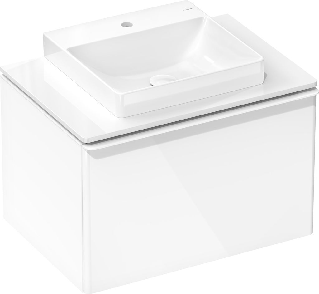 Konsole Xelu Q 780x550mm m Auschnitt mi weiß hochglanz weiß hochglanz