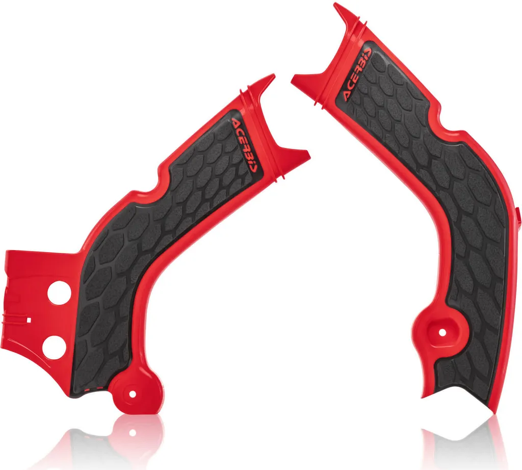 Protection de Cadre Moto Cross ACERBIS X-Grip pour HONDA Rouge et Noir