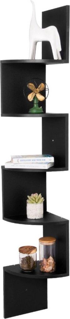 Happyment schwebendes Boekentoren - Wandplank und Bücherregal - Fotoplank Kinderzimmer - MDF Holz - Weiß