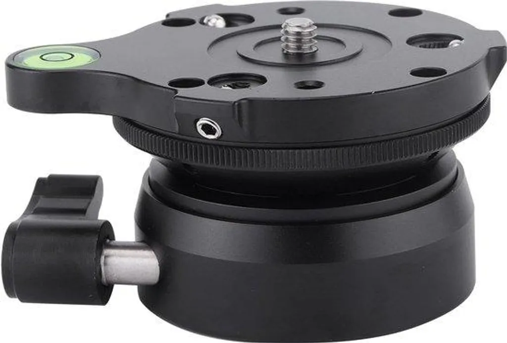 Tête de trépied stable en alu noir pour éviter le flou avec un reflex