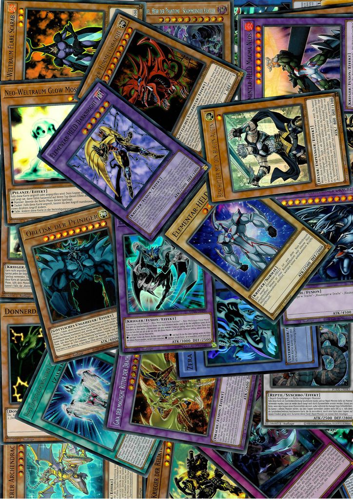 100 Yugioh Karten - alle Holo - Deutsch - Keine doppelt Produktbild 