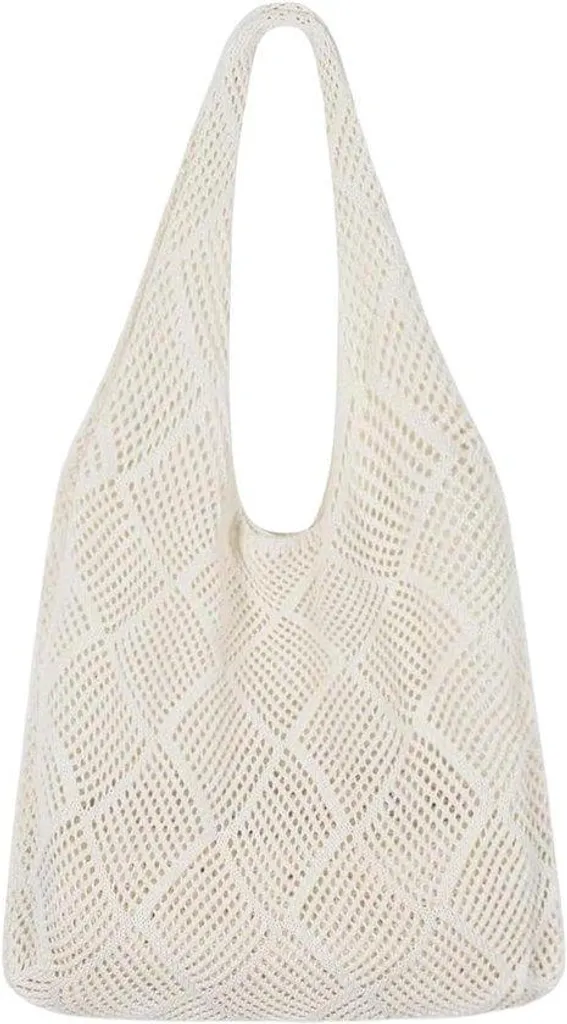Sac en maille crochetée ultra résistant et lavable en coton
