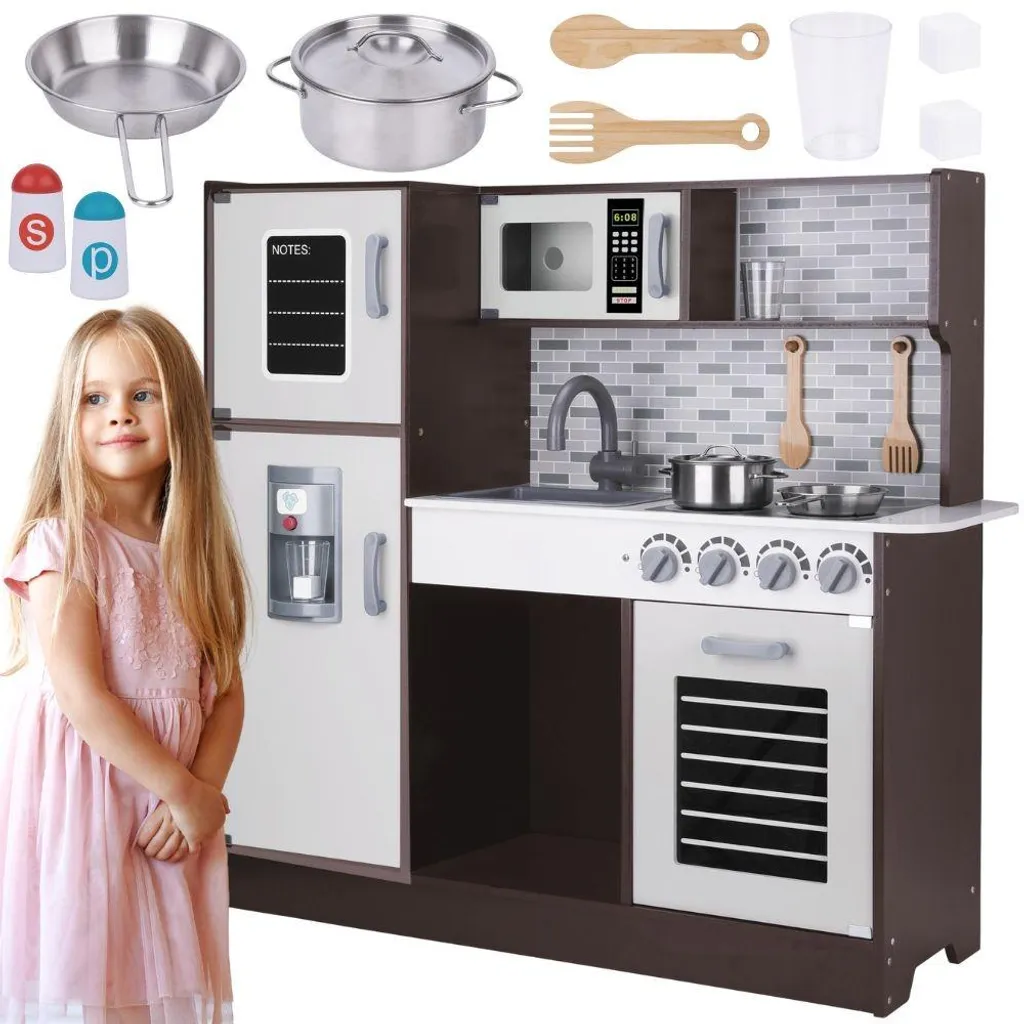 Accessoires de Cuisine en Bois Tooky Toy : Jouet Éducatif Design et Robuste