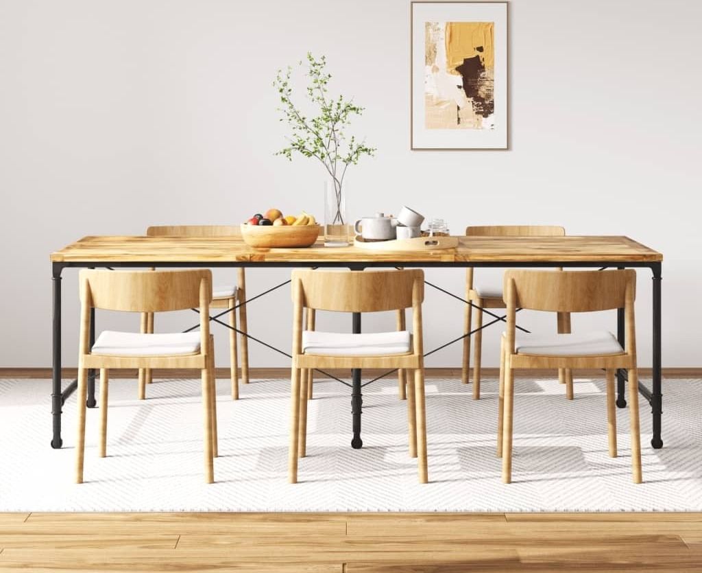 The Living Store Esstisch Mangoholz Massiv 240 cm
