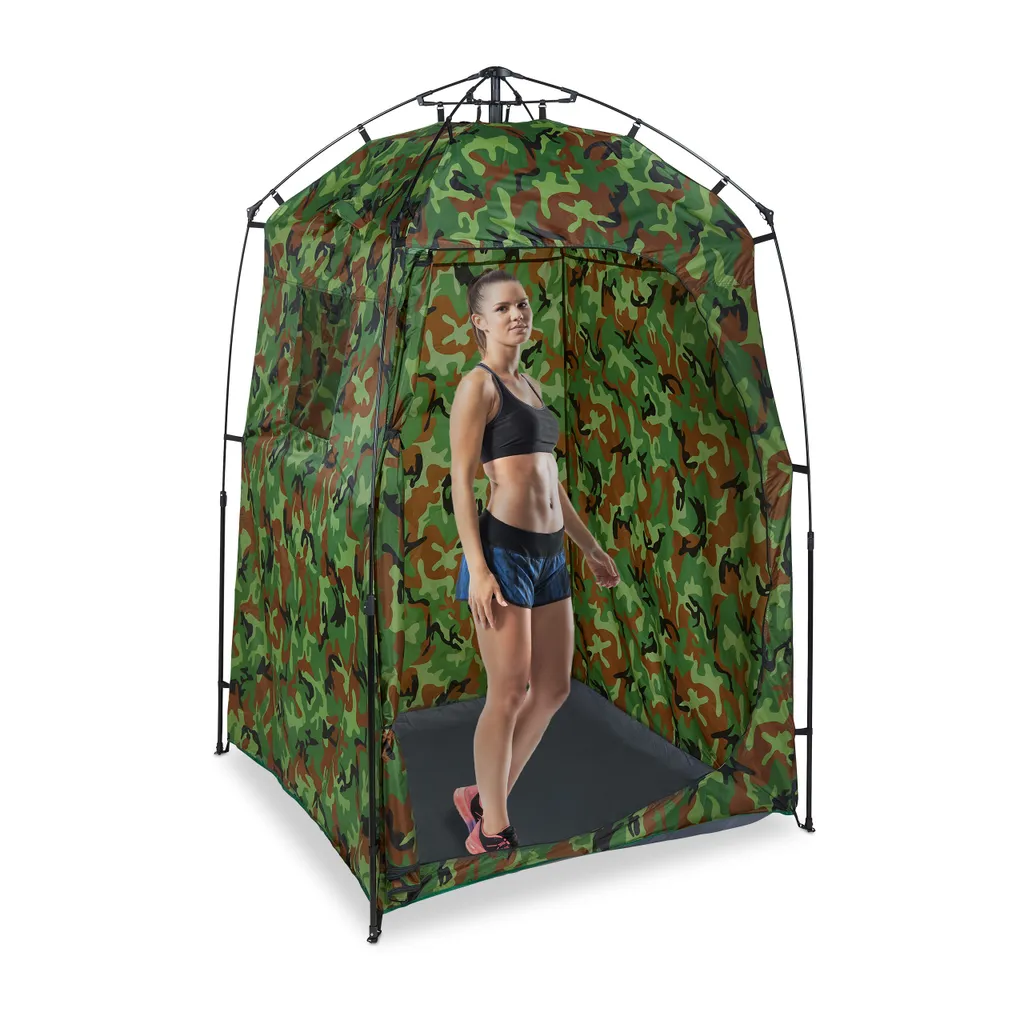 Cabine de Change de Camping Camouflage - Tente de Douche de Jardin 190cm