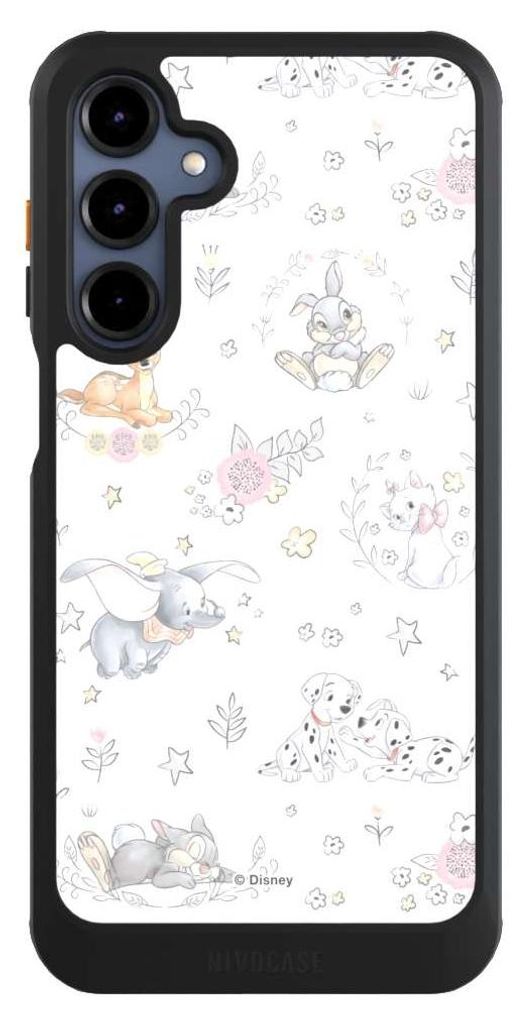 NIVOCASE Hülle für Samsung Galaxy A16 5G Handyhülle NIVOcore Case Schwarz Bambi Disney Dumbo
