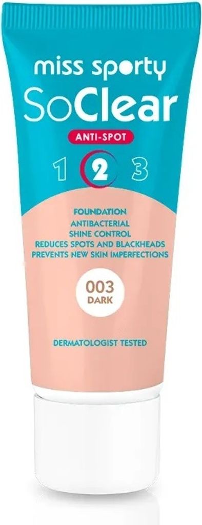 Miss Sporty So Clear Anti-Spot Foundation 30ml 003 Dark