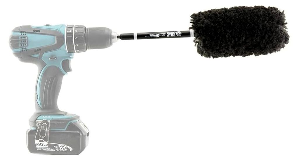 Mikrofaser-Radbürste mit Bohreradapter
