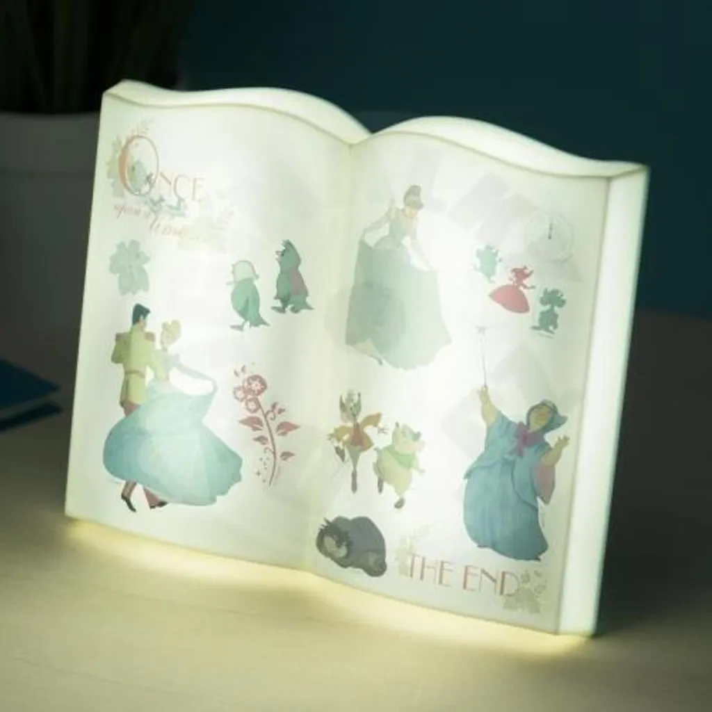 Lampada Libro Cenerentola Disney Paladone - Luce Notte con Adesivi