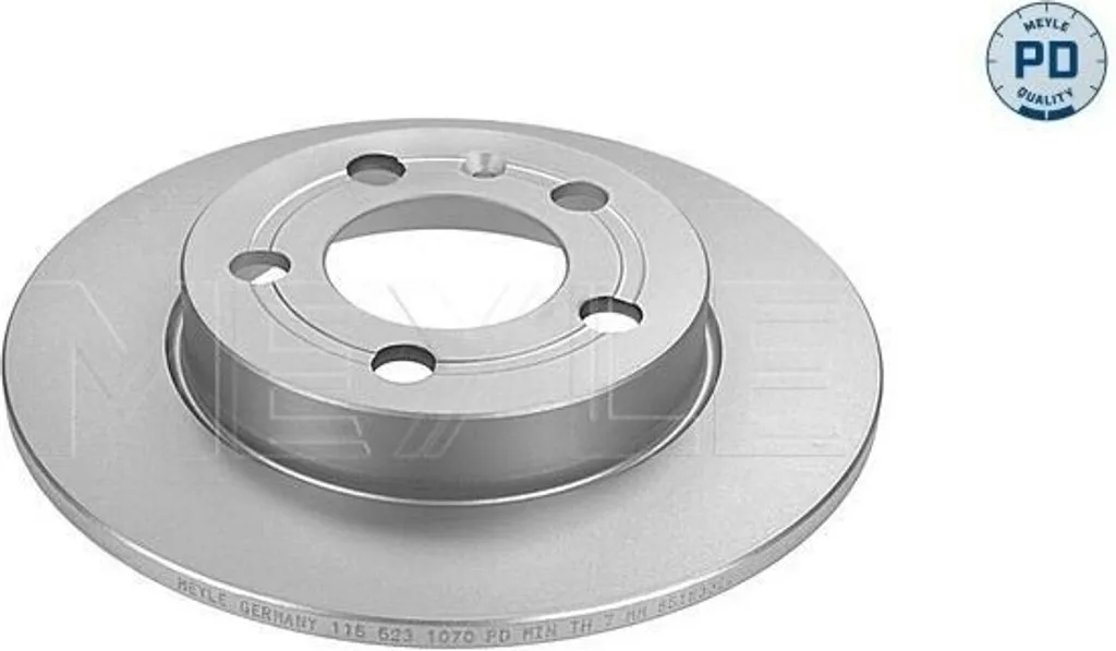 Disque de frein arrière MEYLE 115 523 0021/PD pour Golf IV TT A3 Octavia