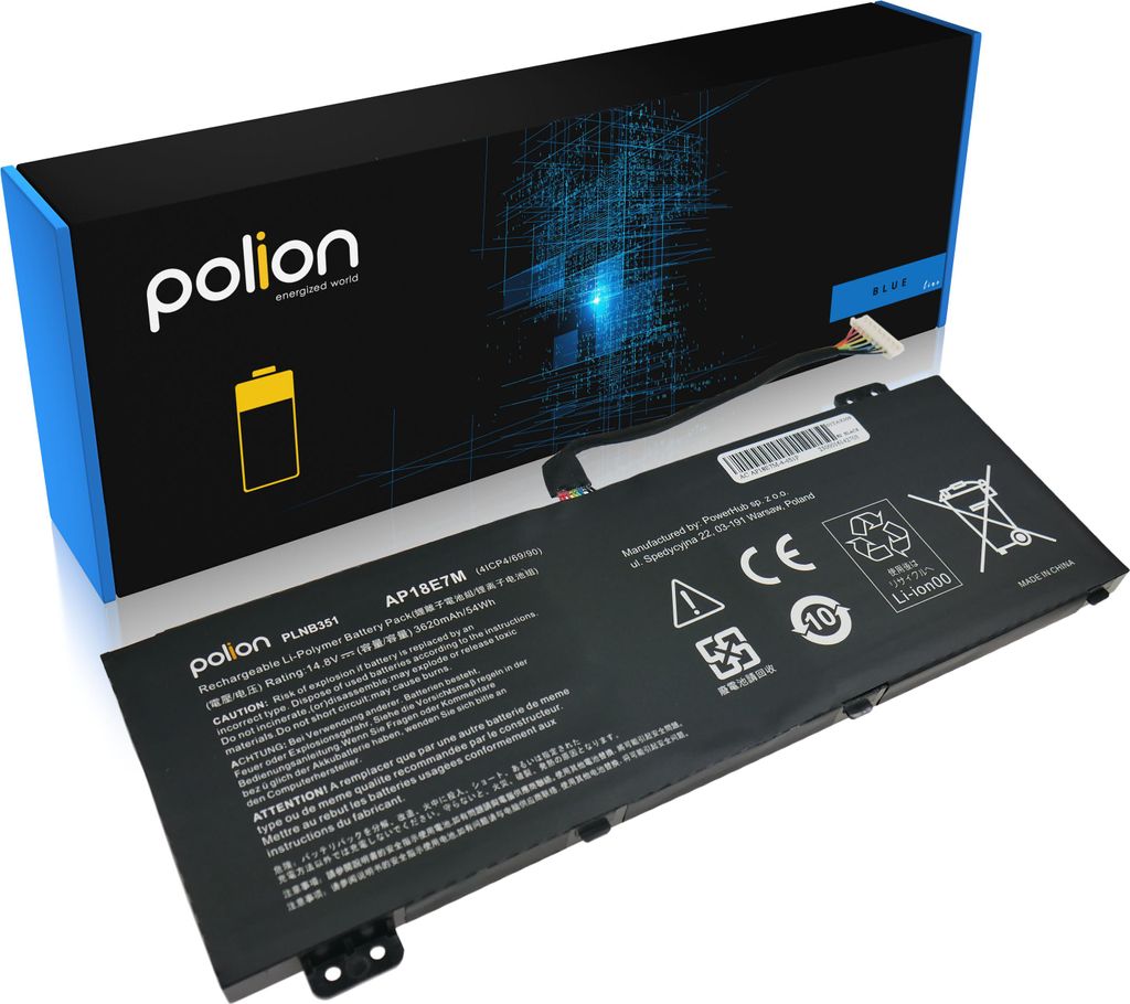 Originale ACER AP18E7M Laptop-Batterie 3620mAh Immagine del prodotto 