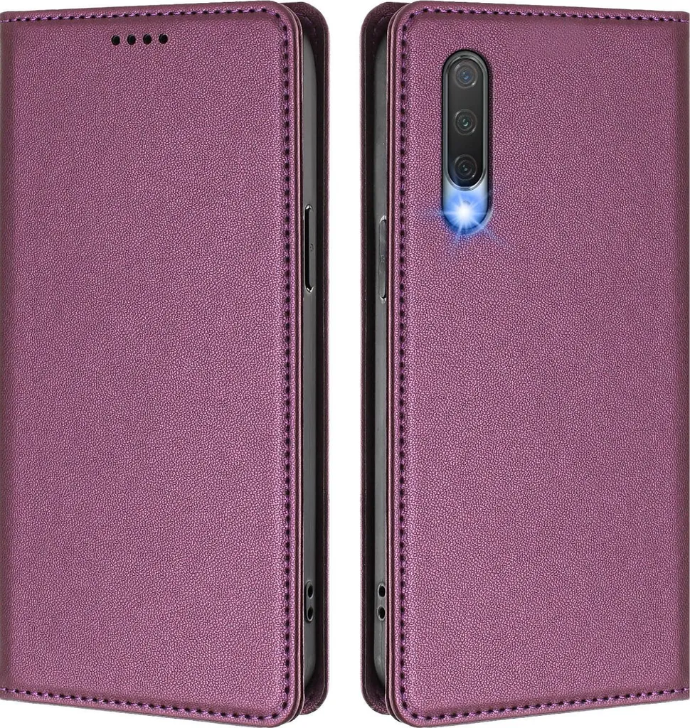 Custodia Semplice Xiaomi Mi 9 Lite / CC9 Viola Flip Case Magnetico