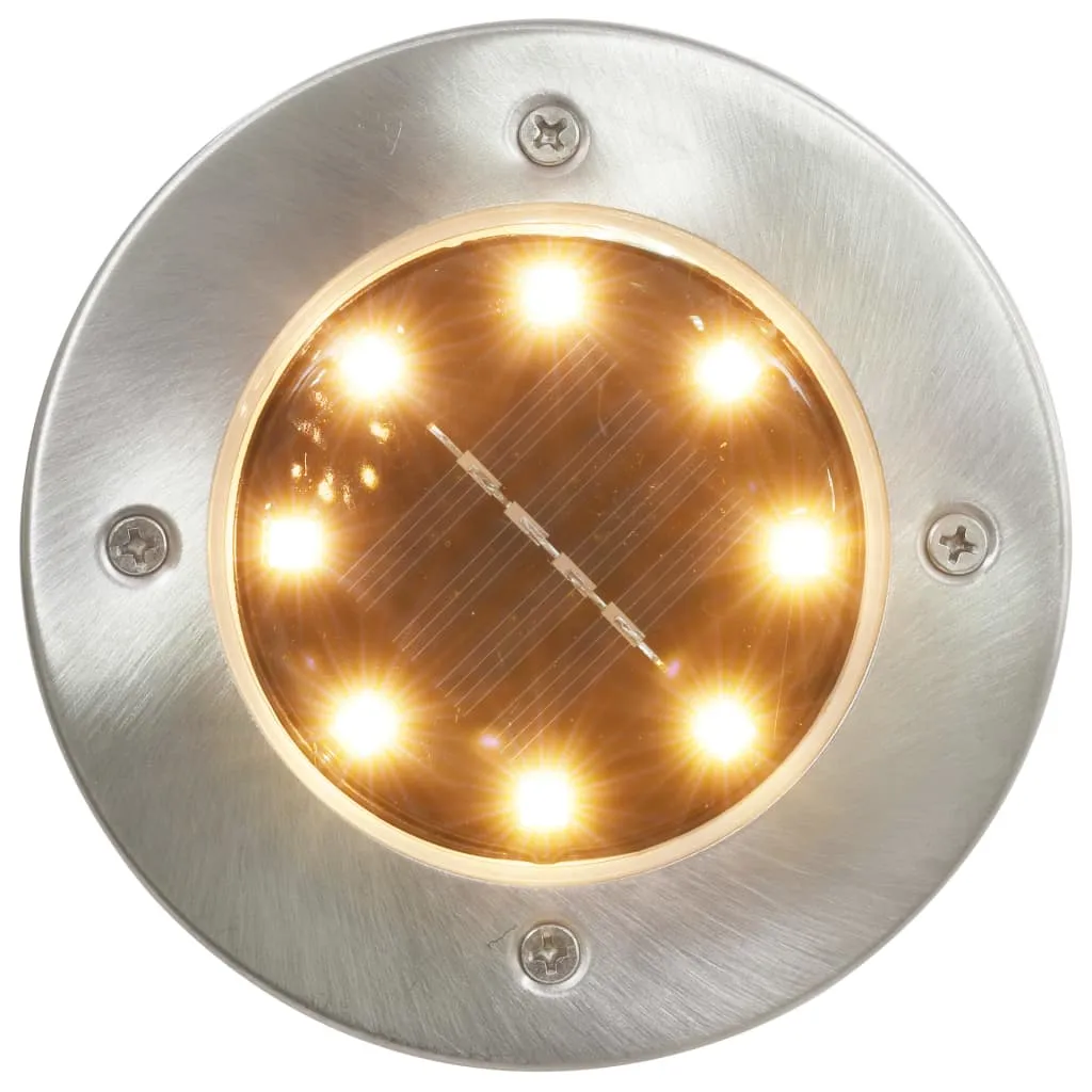 vidaXL Lampes Solaires de Sol 8 pcs LED RGB Éclairage Extérieur Design