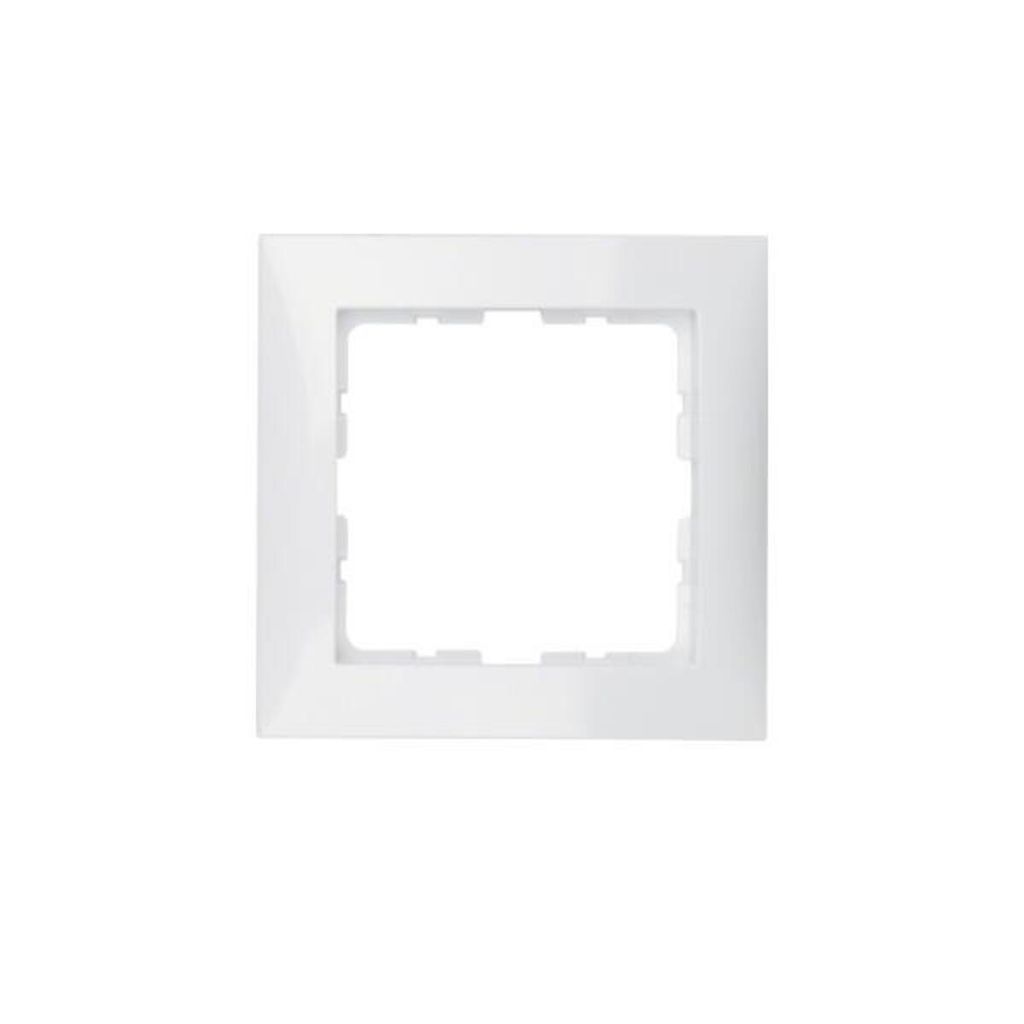 BERKER 1-fach Steckdosenrahmen weiß 8,1 x 8,1 cm