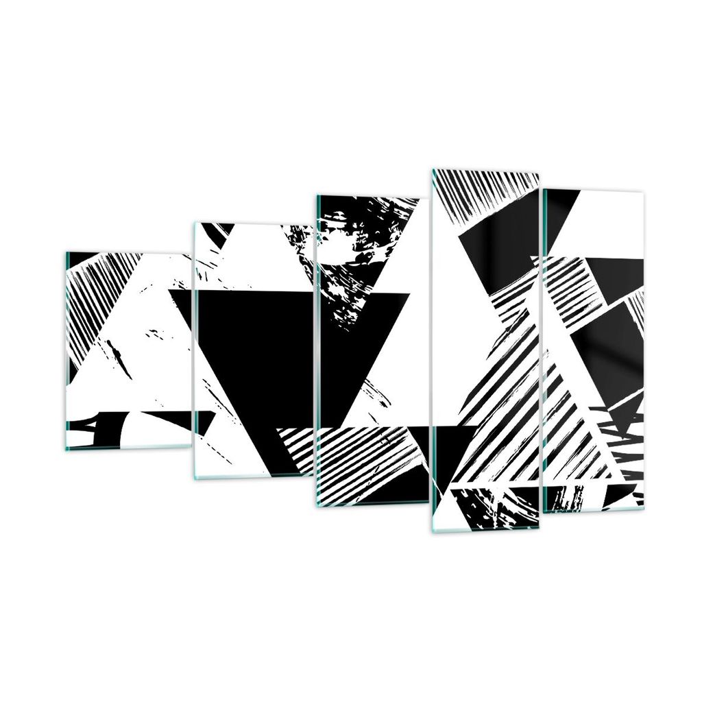 Bilder auf glas - Abstraktion modern - 100x60cm - Glasbilder - Wandbilder - Kunstdruck - zum Aufhängen bereit - Wanddekoration aus Glas - Glas Bil...
