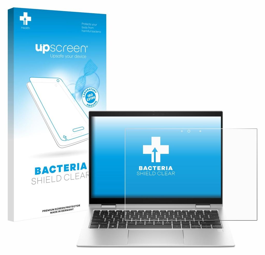 upscreen Schutzfolie für HP Elite x360 830 G10 2-in-1 Displayschutz Displayschutzfolie Folie Klar antibakteriell