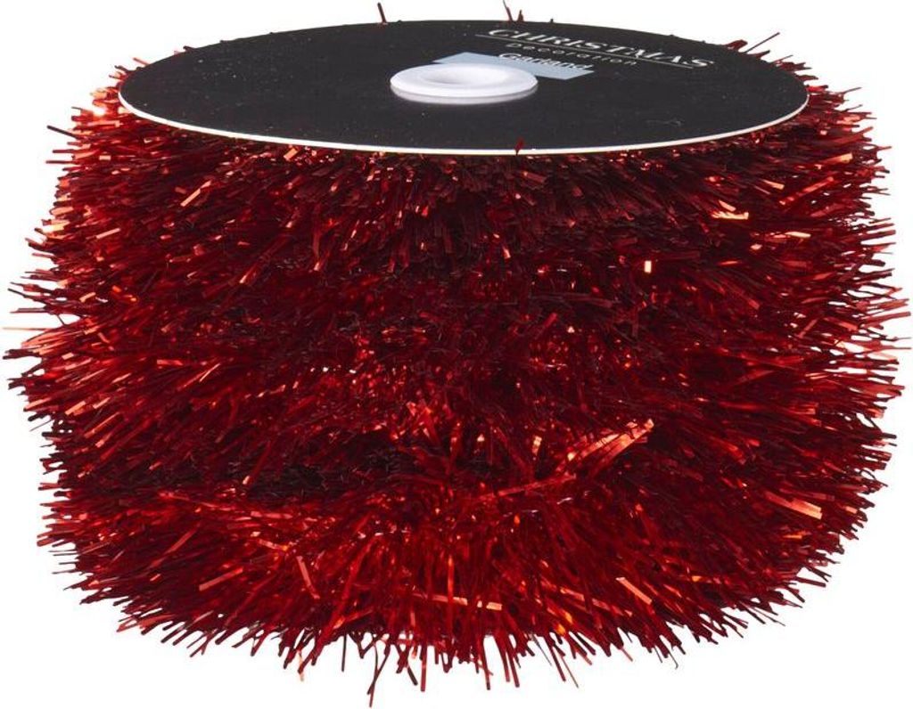 Weihnachtsgirlande auf der Rolle - Rot - 10 Meter