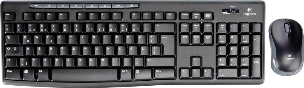 Bezdrátový stolní počítač Logitech MK 270 černý Obrázek produktu 