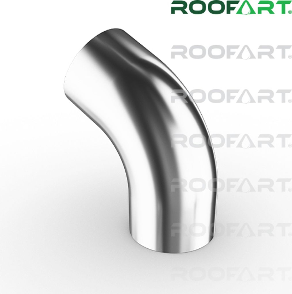 A 3D render of a metal pipe elbow on a white background.