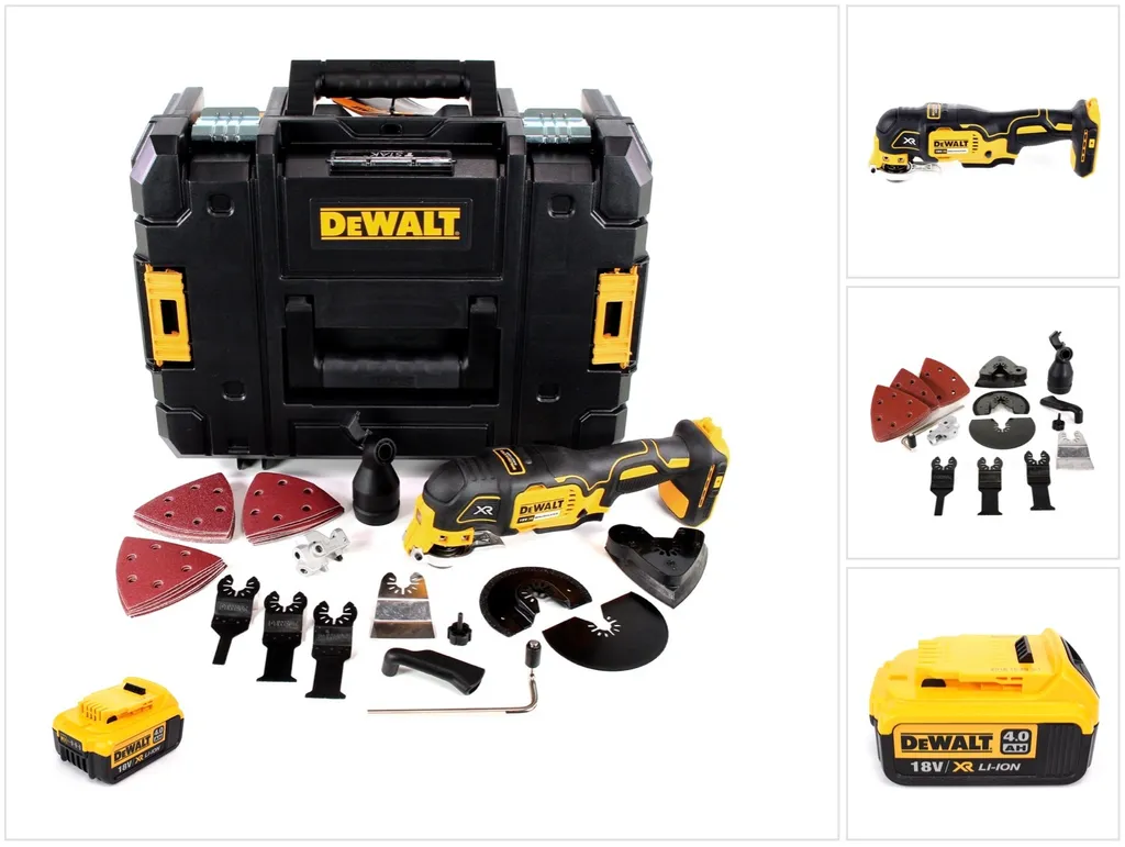 Outil Multifonction Oscillant DeWalt DCS355NT 18V XR avec 29 Accessoires