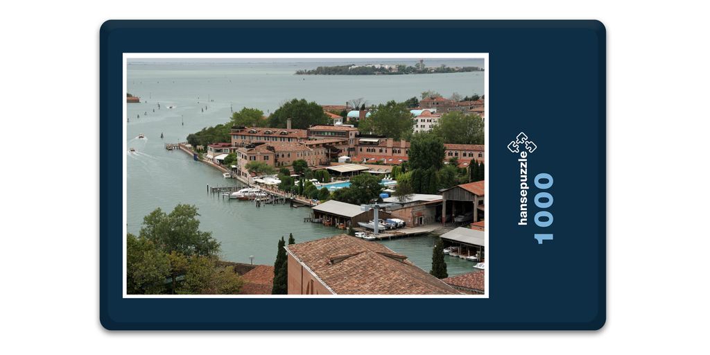 hansepuzzle 16098 - Venedig Puzzle, 1000 Teile, Orte, 60,0 x 46,0cm mit hochwertiger Aufbewahrung, Kartonbox und wiederverschließbarem Beutel