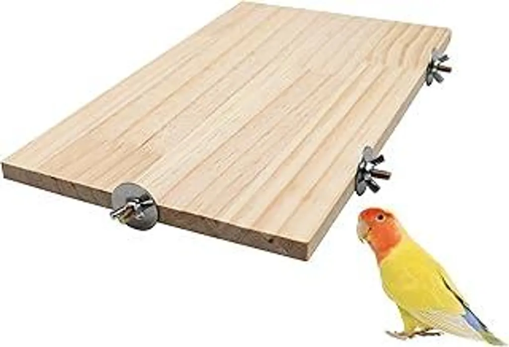 Un Angolo di Natura in Gabbia: Piattaforma Legno 34,5x20 cm