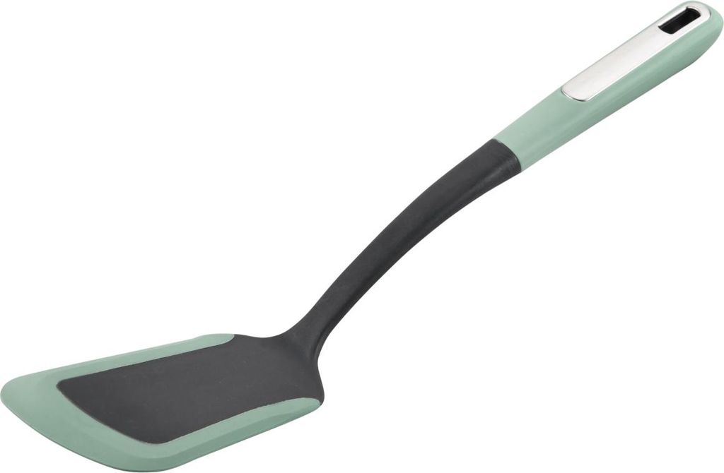 KESPER Pfannenwender mit Silikonrand 36,5 cm, grün Produktbild 