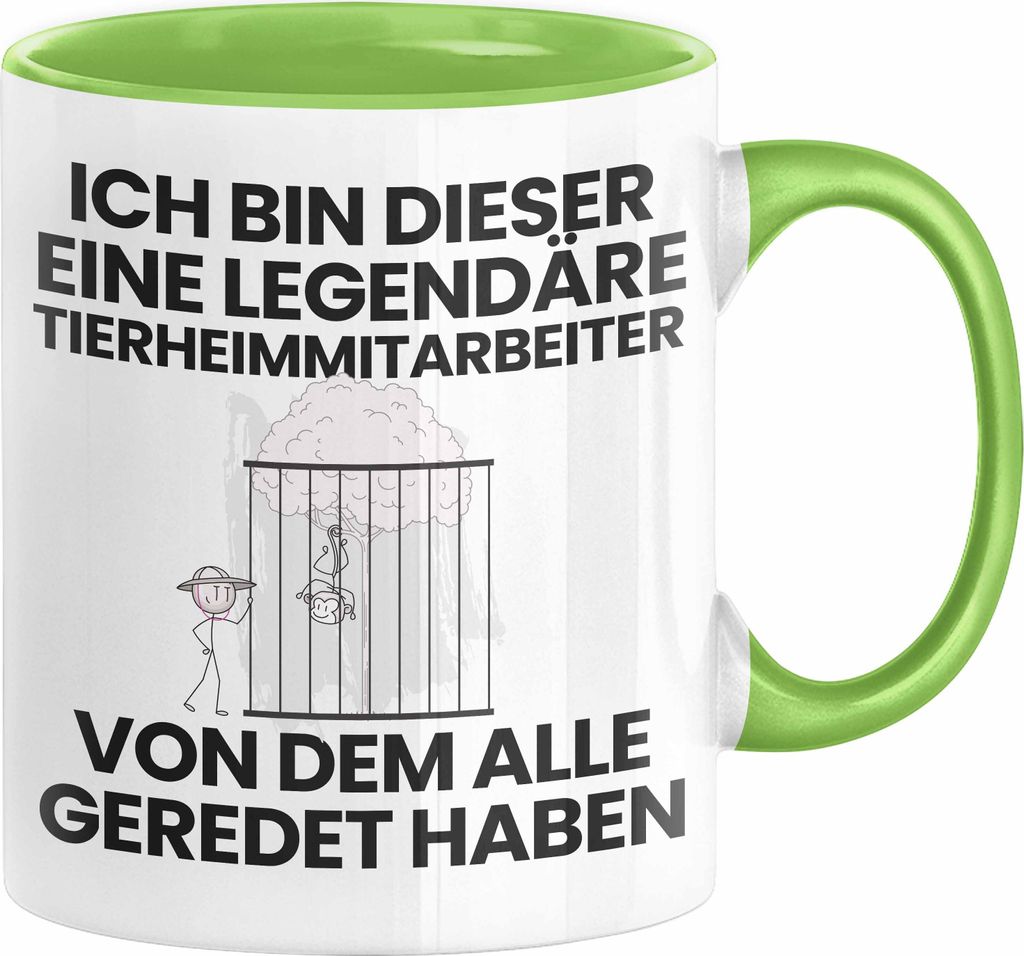 Tierheimmitarbeiter Geschenk Tasse Lustige Geschenkidee Geburtstag für Tierheimmitarbeiter Ich Bin Dieser Legendäre Tierheimmitarbeiter Von Dem A...