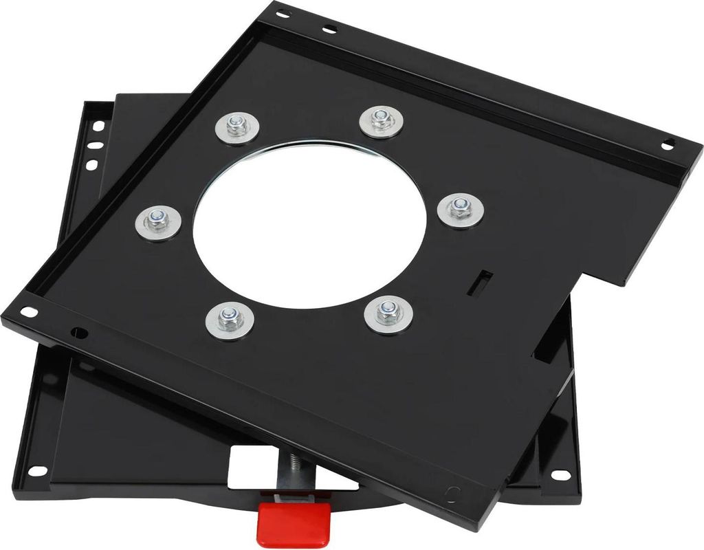 Sitzdrehkonsole - 360° Schwenkplatte - Fahrerseite - 44×43,5×4,7 cm - Zentral drehend - Für Originalsitz - Stahl - Schwarz