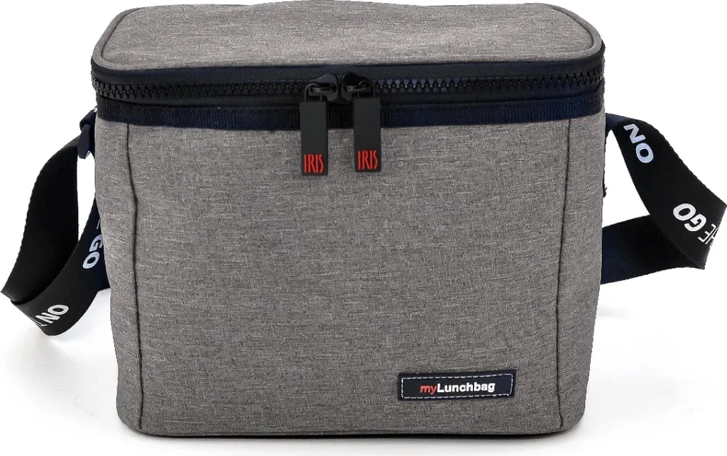 IRIS Lunch Bag 4L Grigio Melier - Borsa Termica per Scuola e Lavoro