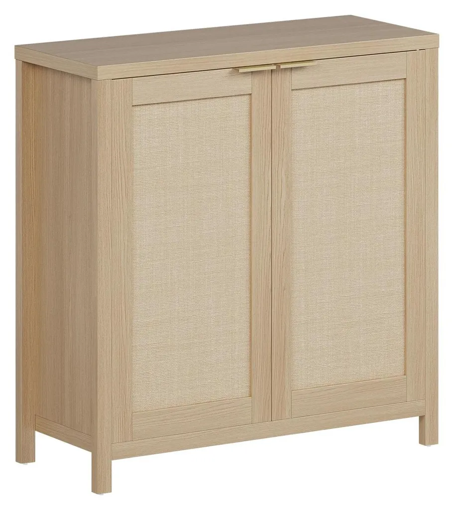 Buffet bois à étagères modulables - Meuble indépendant avec portes