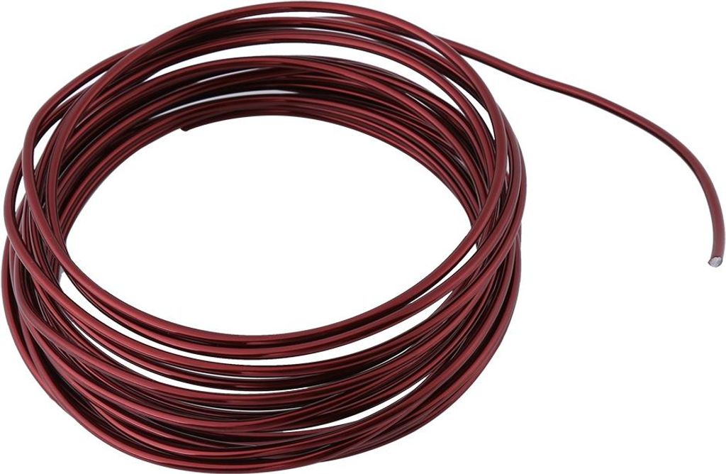 5 Meter/Rolle, 2 mm runder Oxidationsaluminiumdraht, DIY-Zubehör zum Basteln (Bronze)