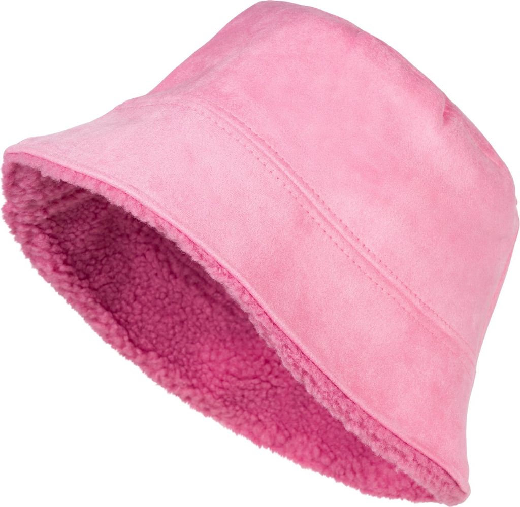 styleBREAKER Uni Wende Fischerhut in Veloursleder Optik / Teddyfell, warmer 2 in 1 Wendehut, Bucket Hat Herbst Winter 04025037