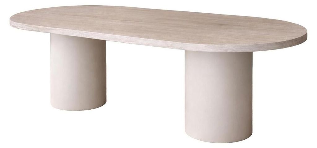Esstisch Narvik Oval 200*100cm - Beige Produktbild 