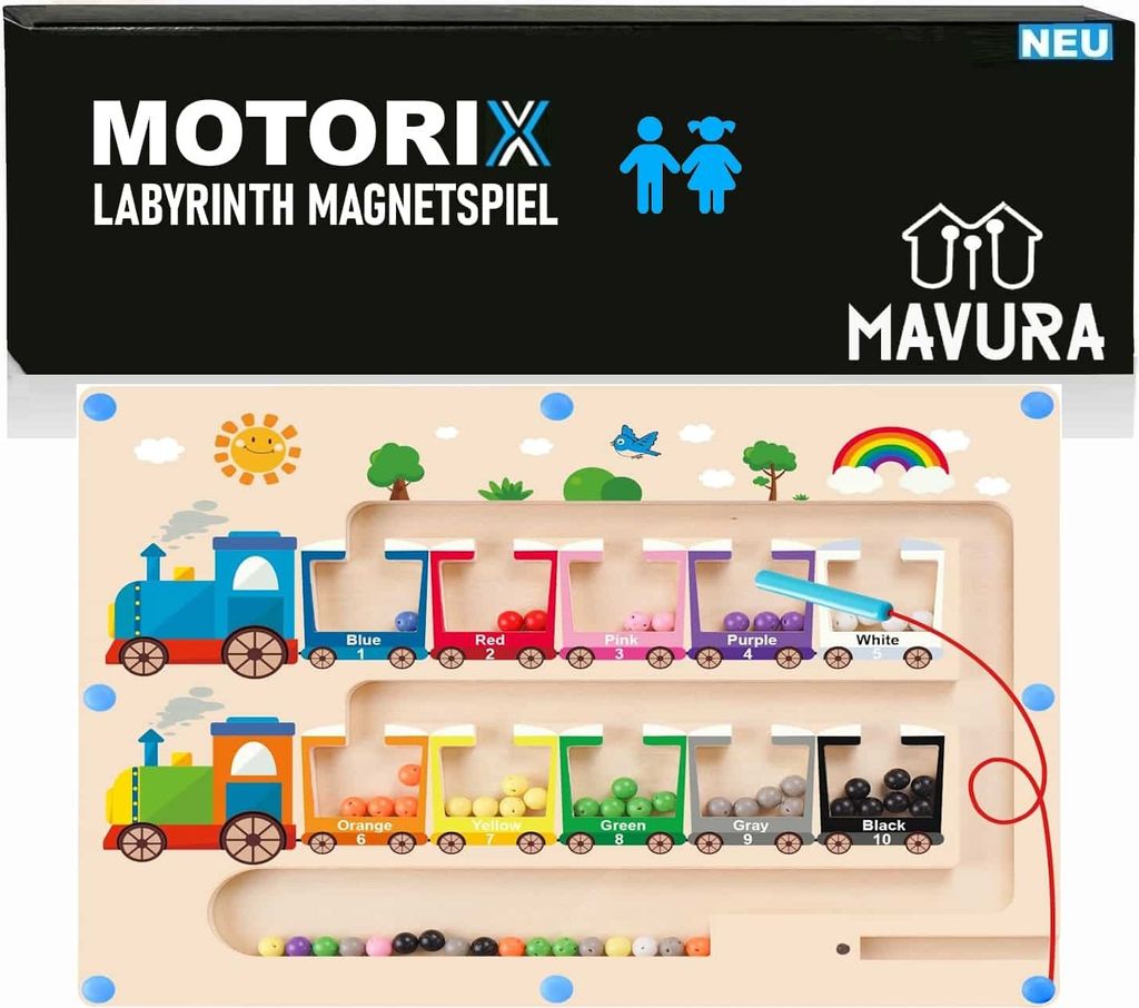 MOTORIX Magnetické číslo bludiště hračka Vzdělávací hračka Obrázek produktu 
