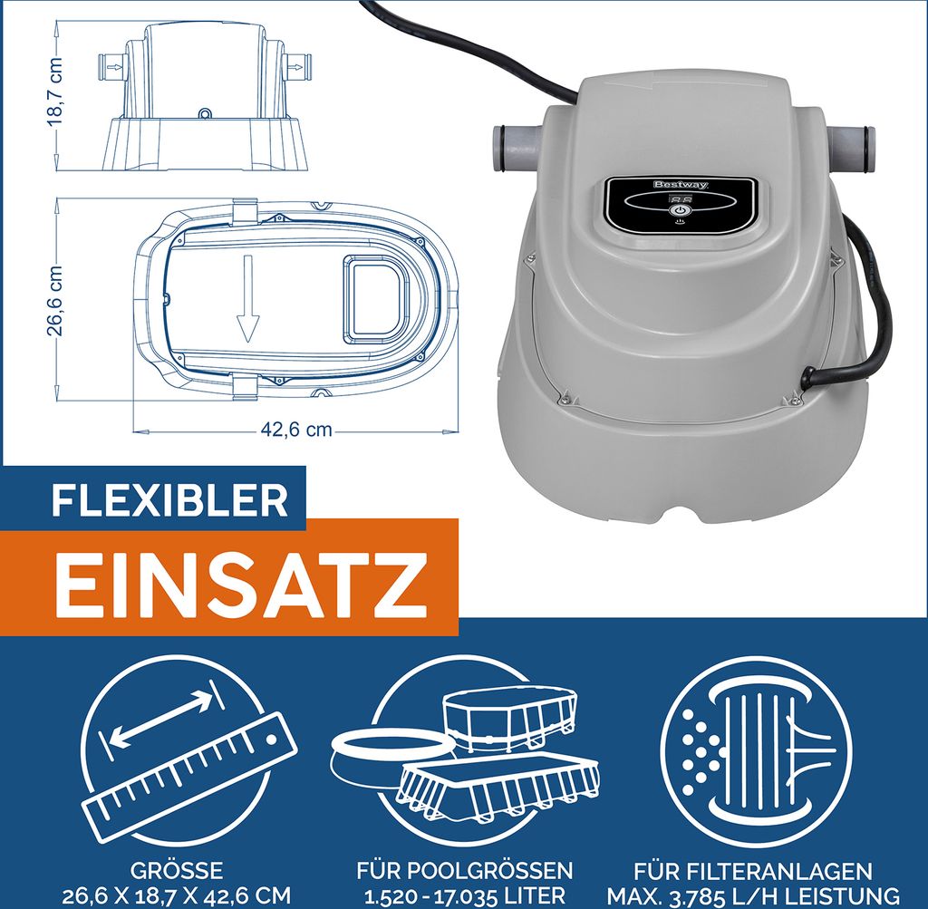 Ohrievač bazéna Bestway®, 2 800 W Obrázok produktu 9