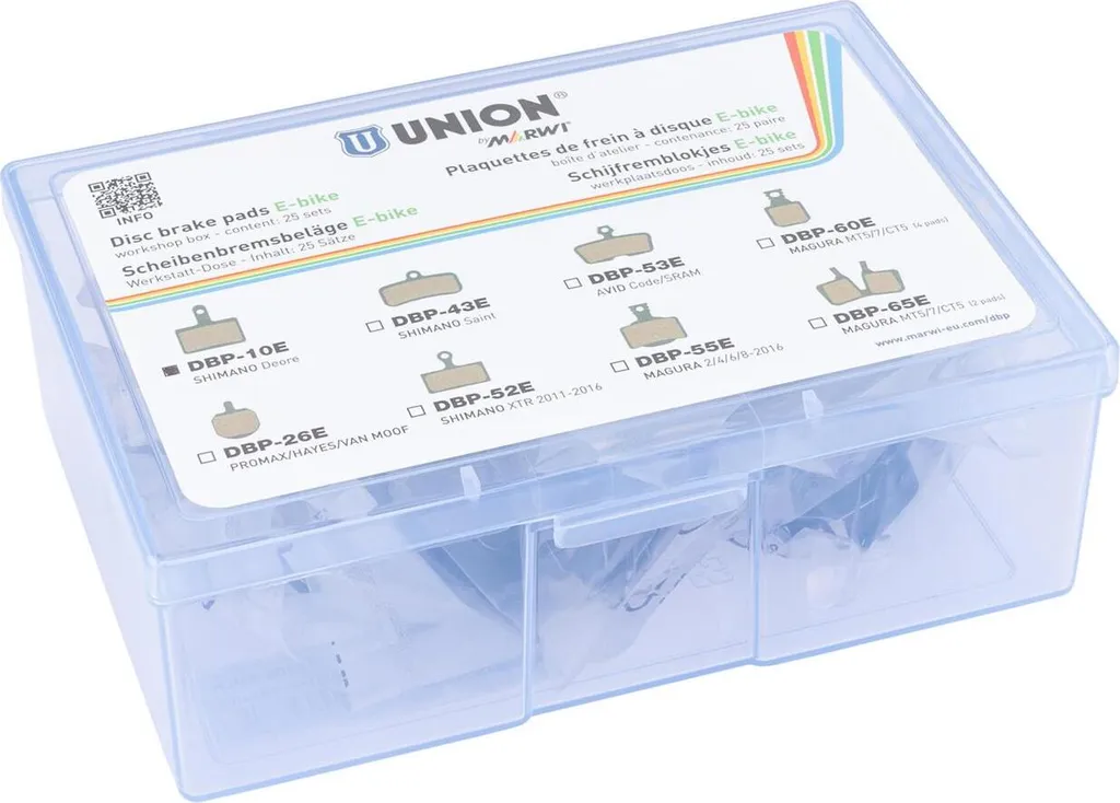 Pack entretien freins à disque UNION DBP-10E 25 paires pour maintenance