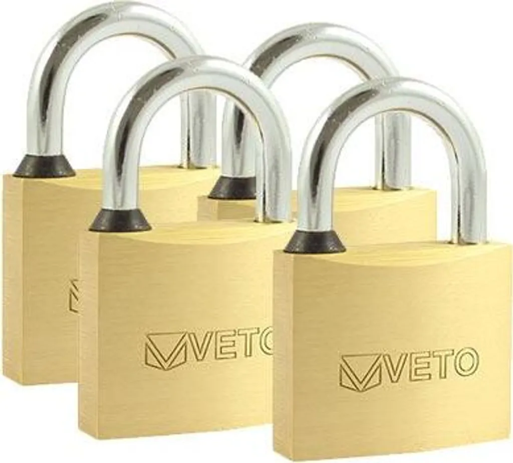 Timco Cadenas en Laiton 40mm Clés Égales - Lot de 4 Pièces Sécurisées