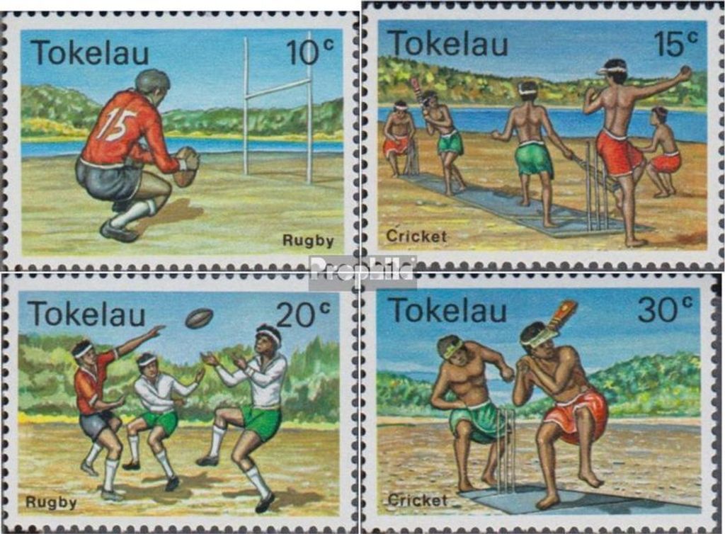 Briefmarken Tokelau 1979 Mi 62-65 (kompl.Ausg.) Jahrgang 1979 komplett postfrisch Ballspiele