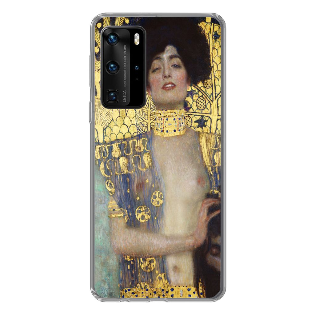 MuchoWow Handyhülle Schutzhülle Hülle für Huawei P40 Pro Judith - Gustav Klimt Silikon Softcase Handy Hülle - Schutz