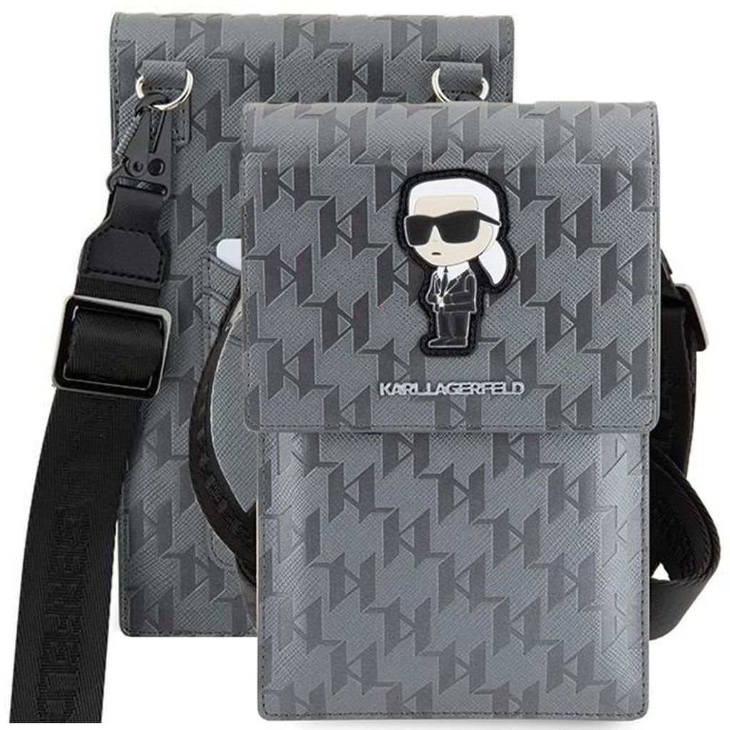 Karl Lagerfeld Taschenetui Klwbsakhpkg - Silber Saffiano Produktbild 