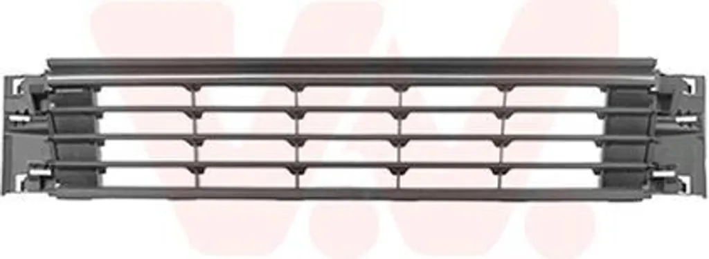 Réparez votre pare-chocs VW Polo V Van avec cette grille noire chrome