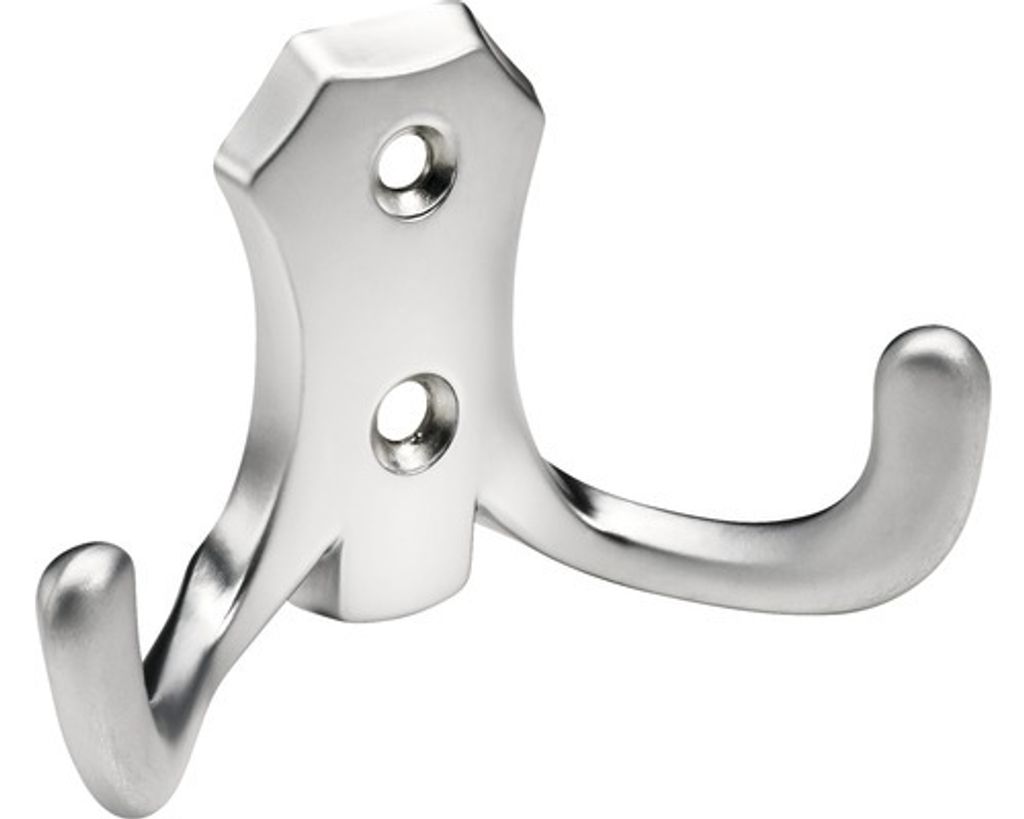Hettich Mantelhaken 4,7 x 7,7 x 3 cm Aluminium-Optik - 1 Stück