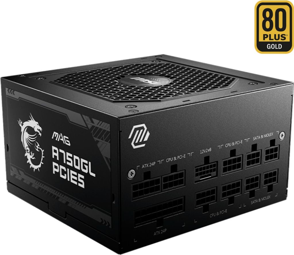 MSI MAG A750GL PCIE5, PC-Netzteil, (1x 12VHPWR, 3x PCIe