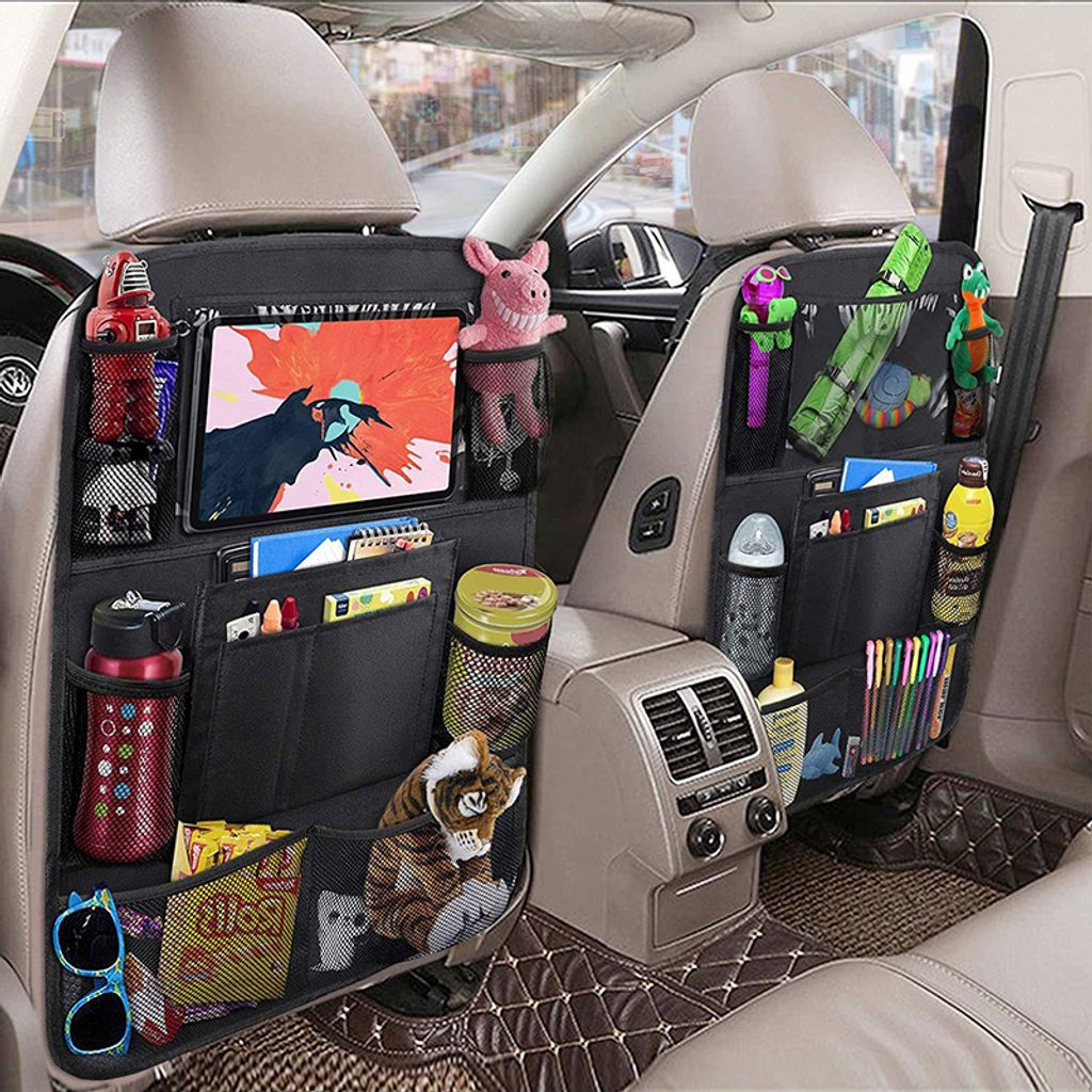 Systemoto Auto Organizer Rücksitz Kinder mit Extra Großen Taschen 2 Stück 