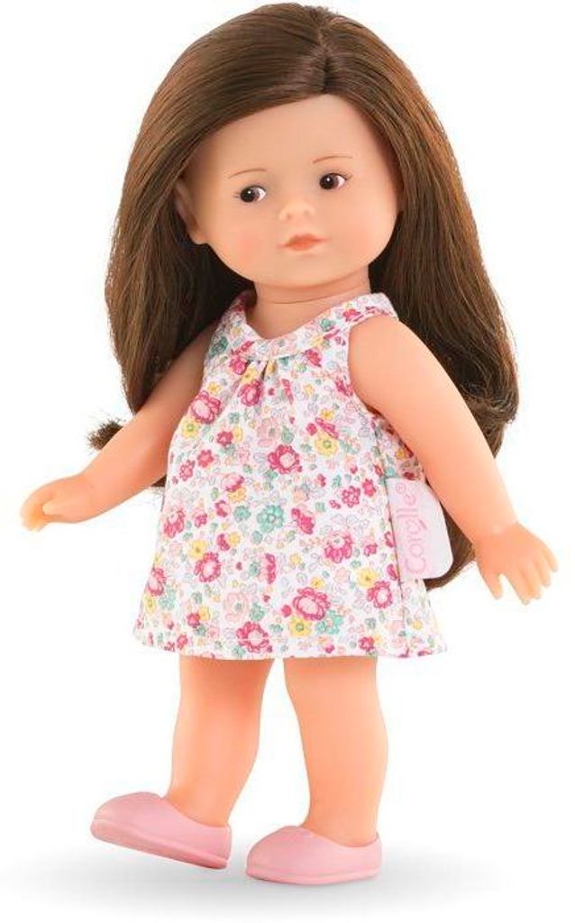 Corolle Mini Corolline Romy Puppe, 20 cm, Mini Monde, Mit Bürste und Wechselkleidung, Ab 3 Jahren