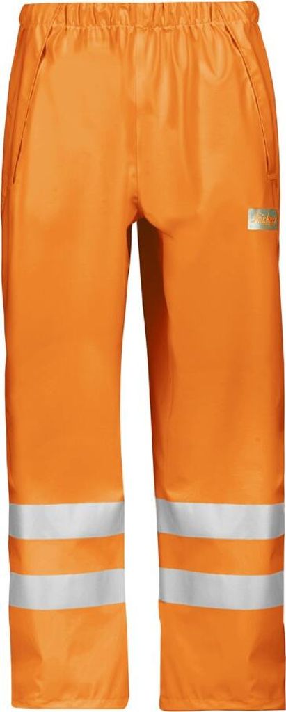 Snickers 8243 High-Vis PolyurethanRegenhose, Klasse 2-signalorange 5500-XS