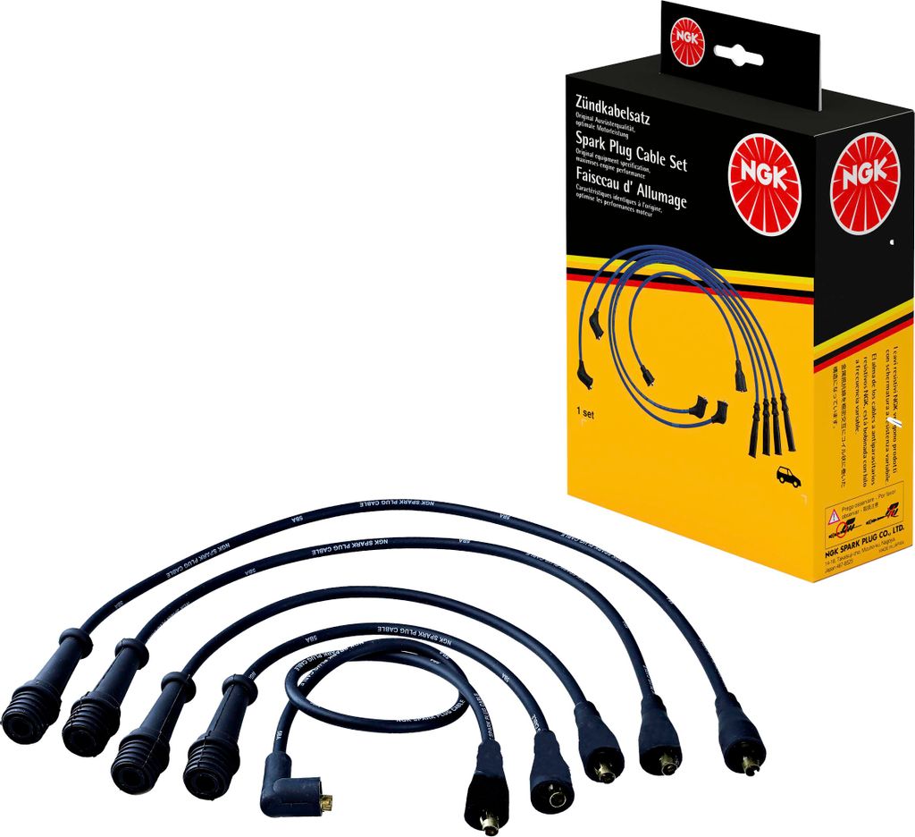 Zündleitungssatz 5 Kabel schwarz NGK Aftermarket-Expertise für u.a. PEUGEOT 505